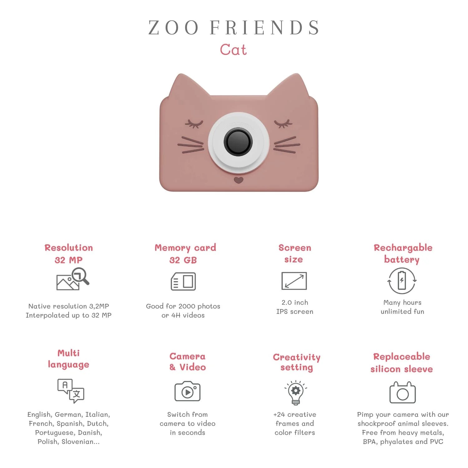 Cámara ZooFriends - Gato