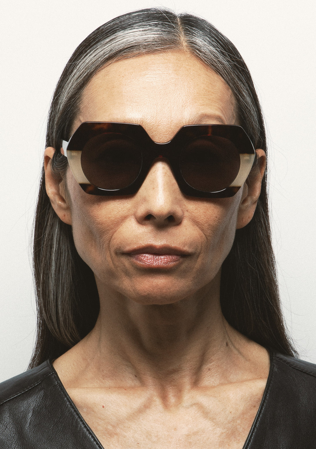 Gafas de Mujer - PIAF - Havana Marrón oscuro + Beige Translúcido