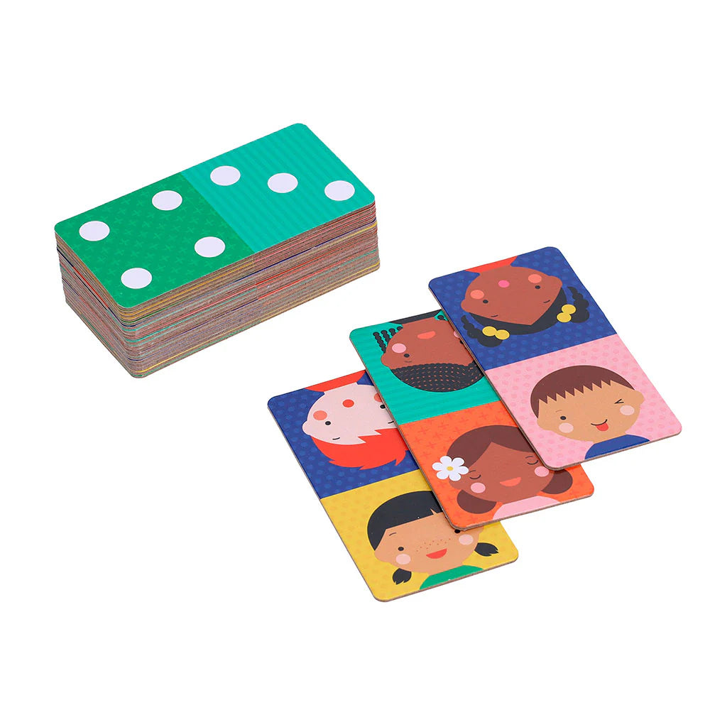 Domino - 2 en 1: Números o emociones (¡Portátil.!)