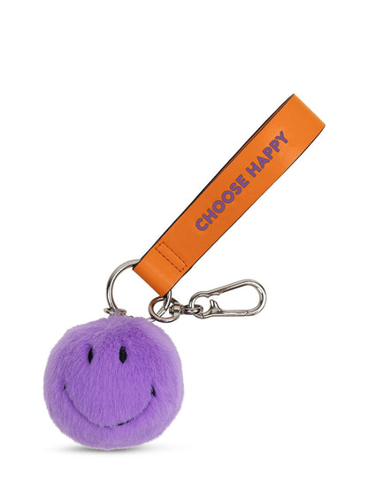 Charm de Peluche - Smiley Morado