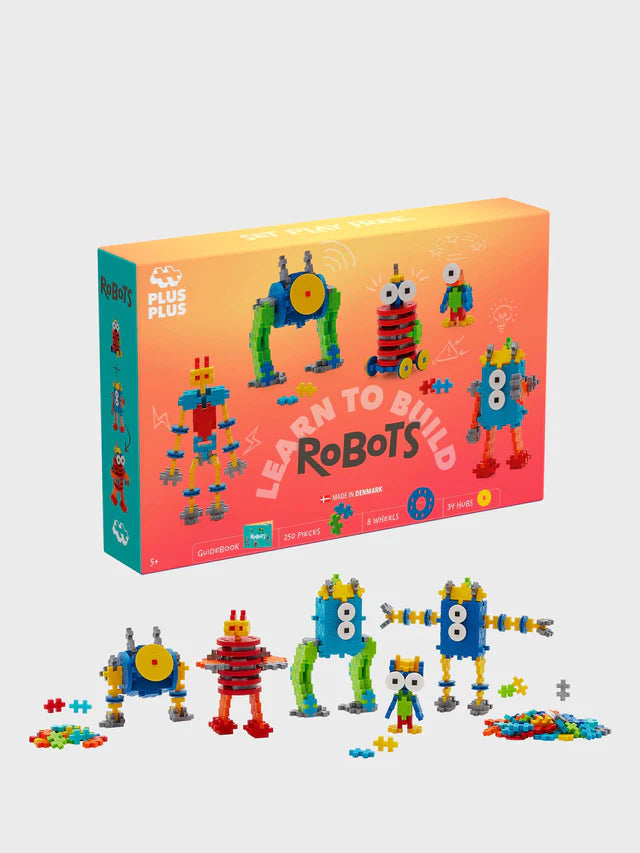 Plus Plus - Mini - Aprende a construir - Robots (250 piezas)