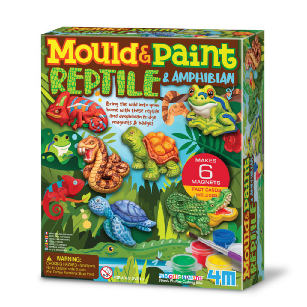 Moldea y pinta imanes - Reptiles y Anfibios