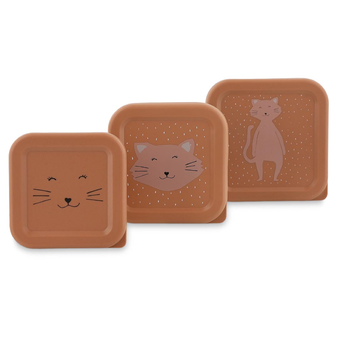 Caja merienda - Gato (set de 3)