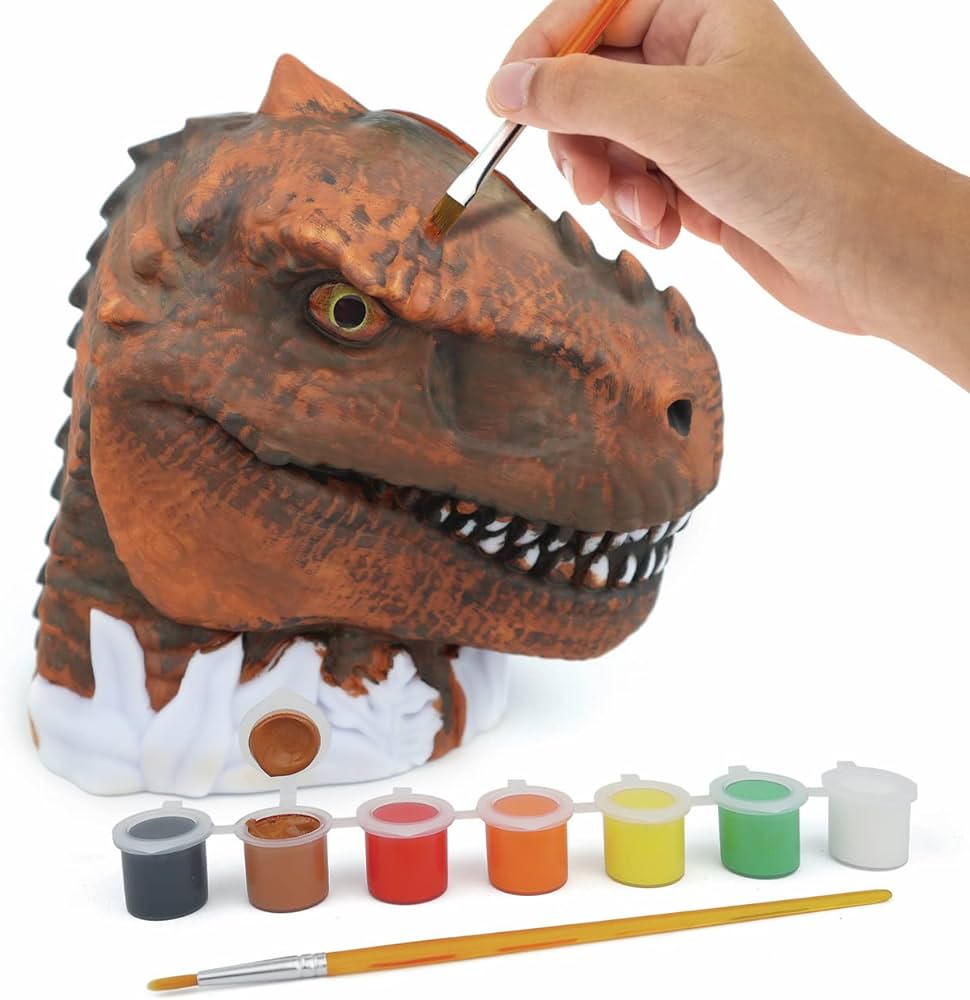 Hucha para pintar - Dinosaurio T-Rex