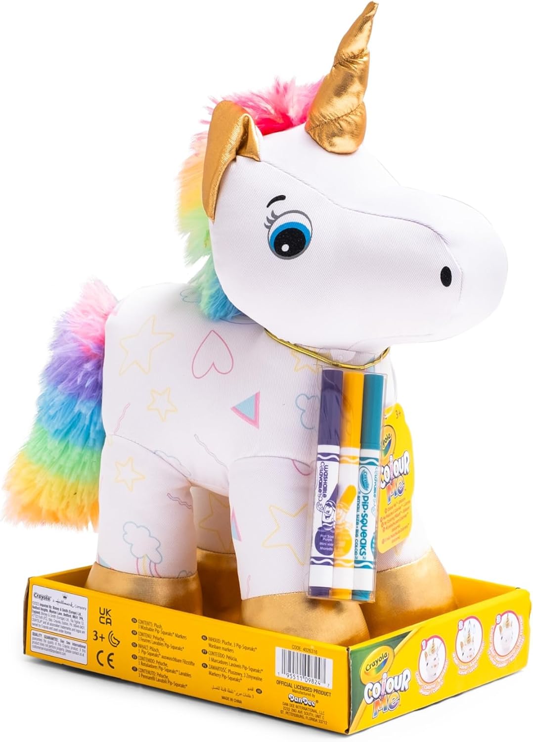 Peluche para colorear - Unicornio