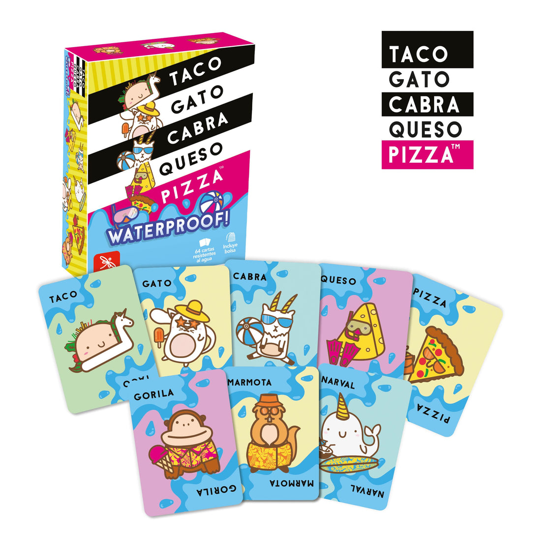 Taco, Gato, Cabra, Queso, Pizza - WATERPROOF