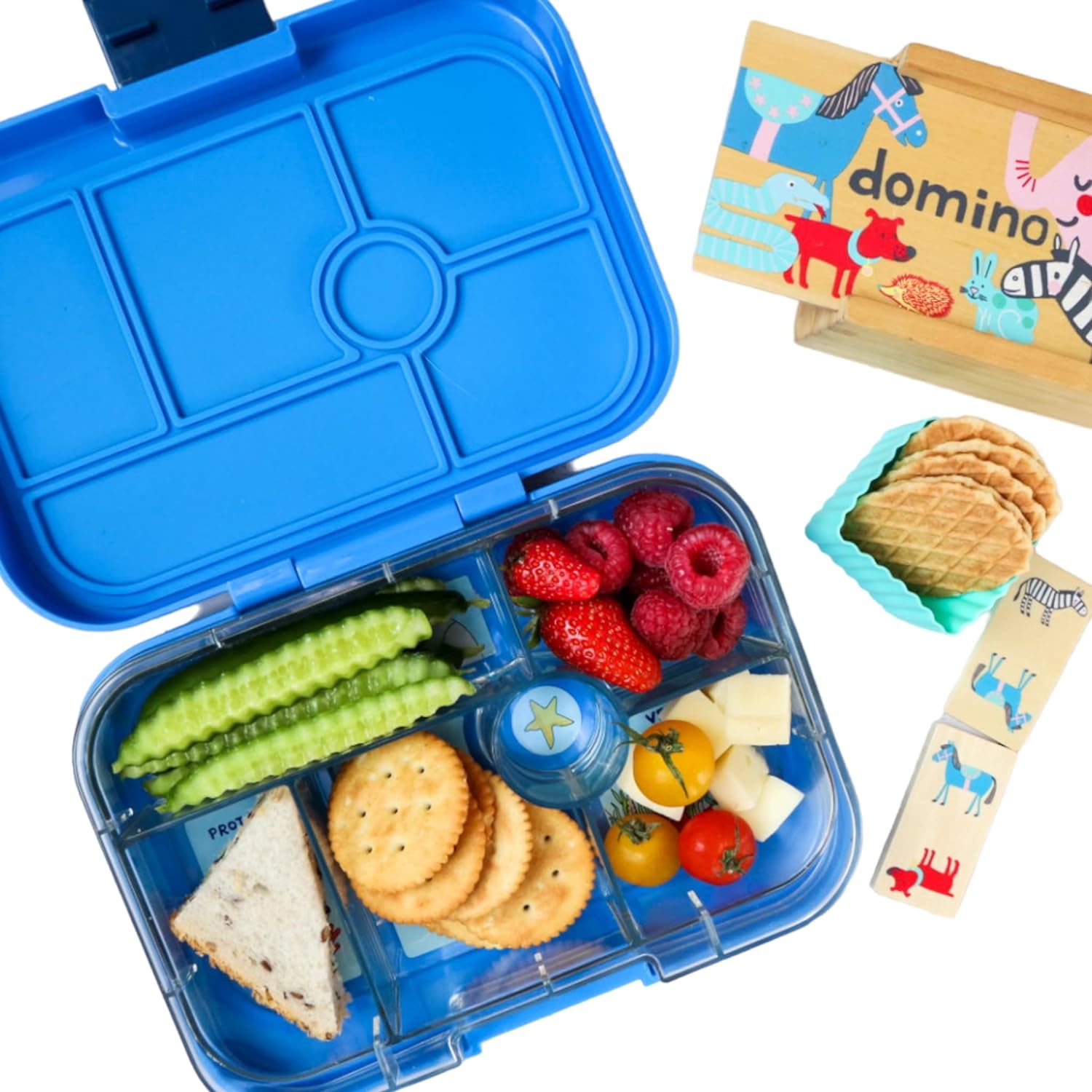 Caja Merienda Yumbox - M - (Original, 6 compartimentos) - Carrera de Coches