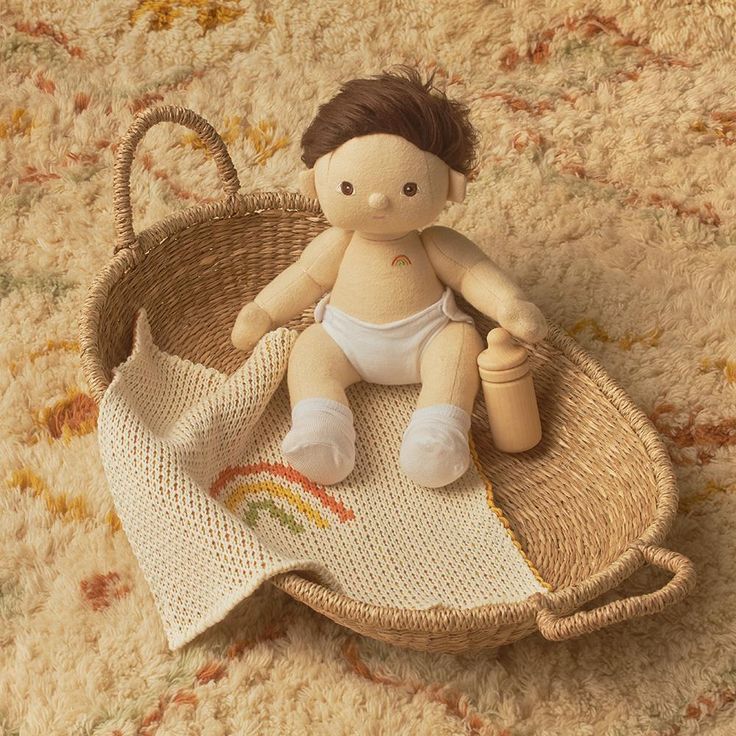 Mantita Arcoíris crochet (para muñecas)