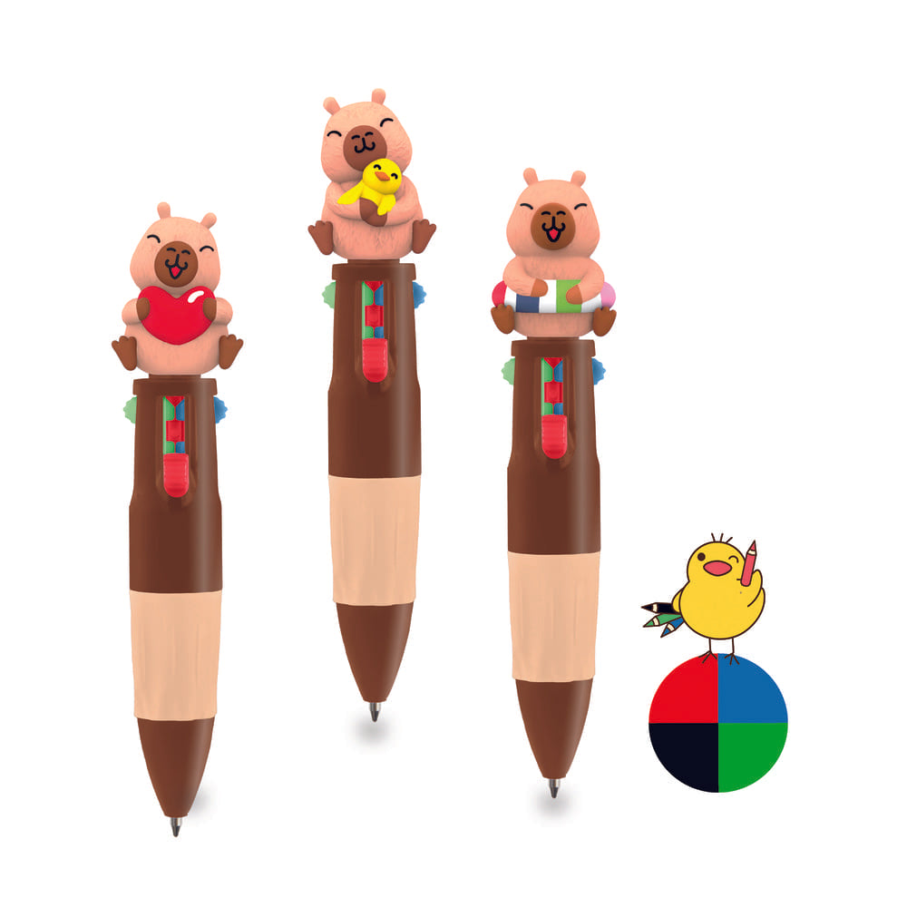 Bolígrafo multicolor Capibara