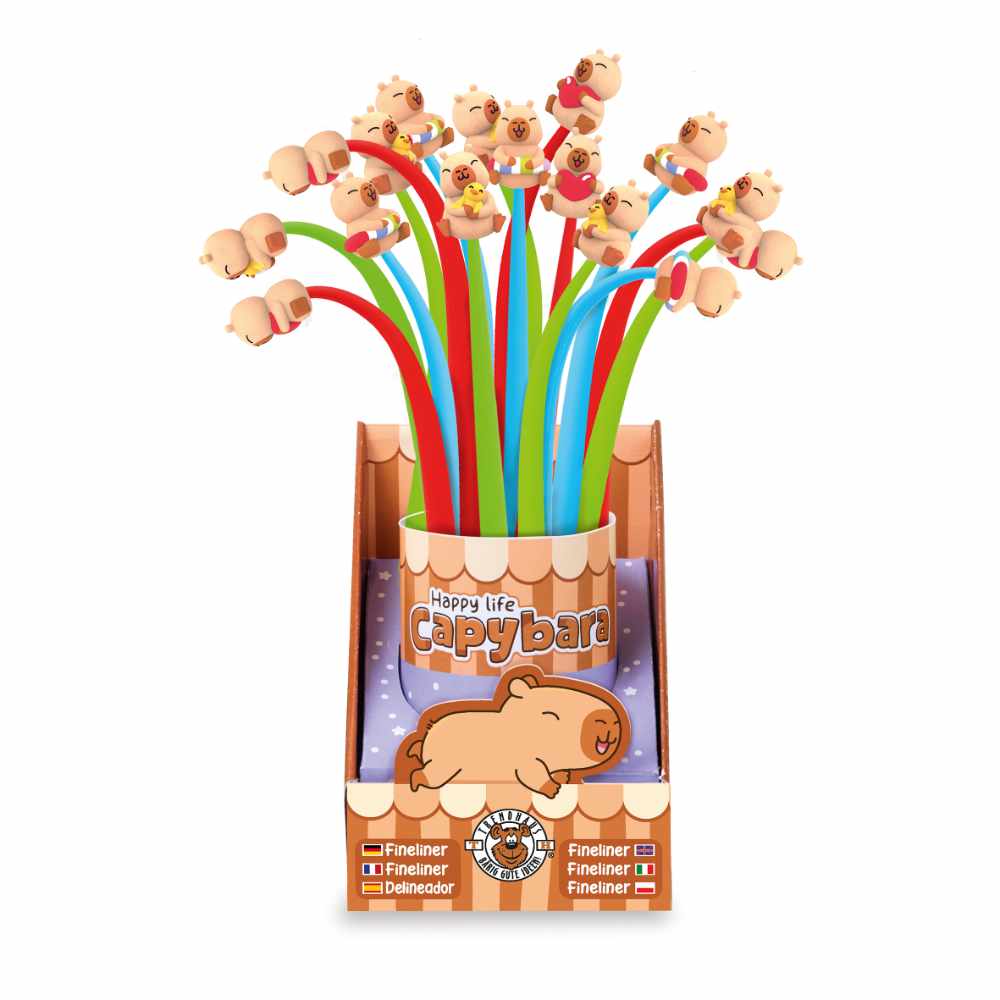 Bolígrafo con Capibara oscilante