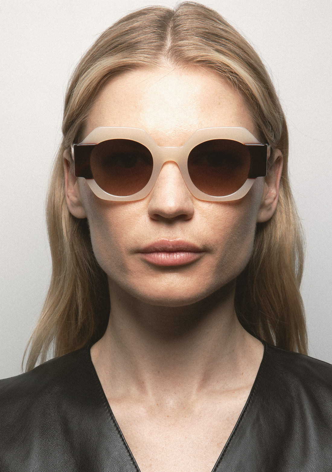 Gafas de Mujer - DARNELL - Márfil translúcido + Havana Marrón