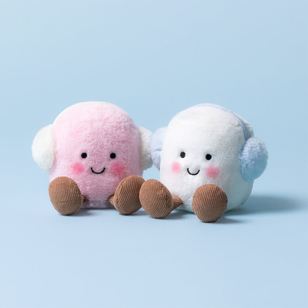 Peluche - Pareja de Marshmallows con orejeras