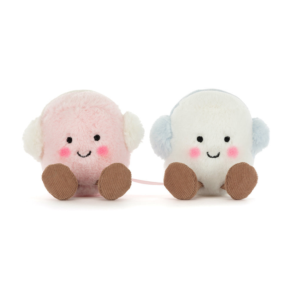 Peluche - Pareja de Marshmallows con orejeras