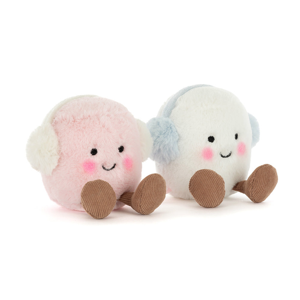 Peluche - Pareja de Marshmallows con orejeras