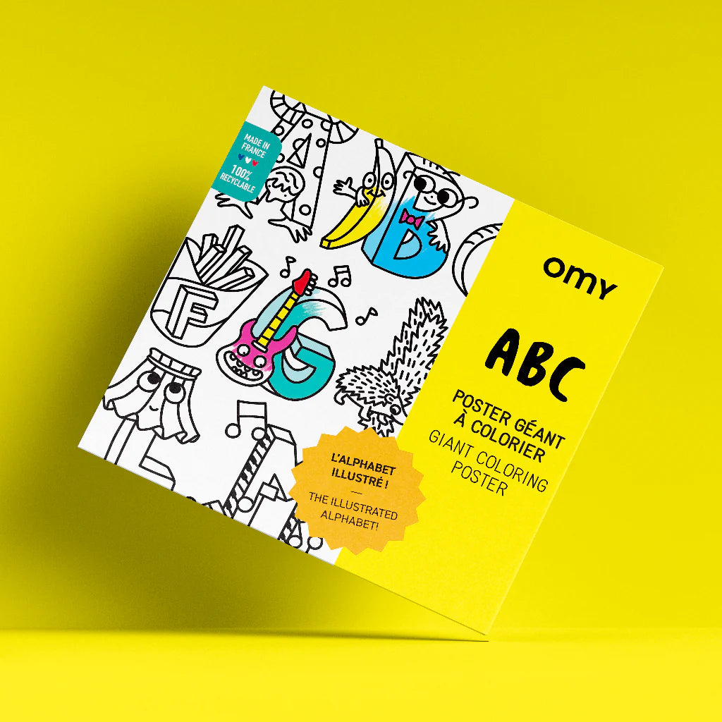 Poster XL para colorear - ABC