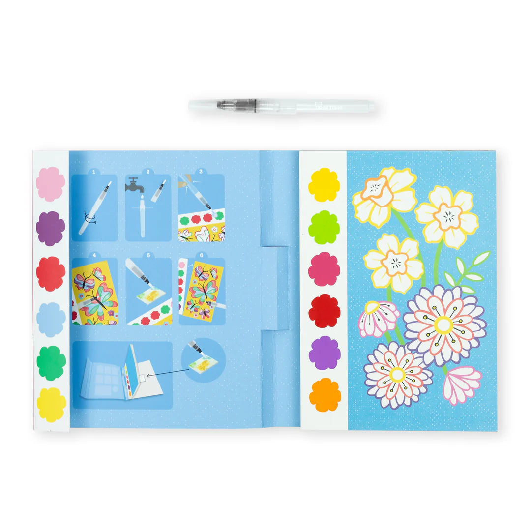 Set de Pintura - Acuarela - Mariposas y Flores