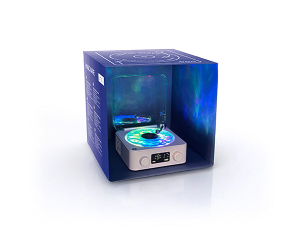 Altavoz sensorial con forma de tocadiscos
