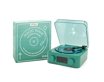 Altavoz sensorial con forma de tocadiscos
