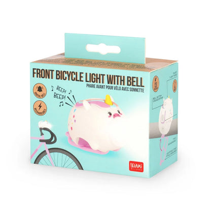 Luz delantera de bicicleta + timbre (3 modelos)
