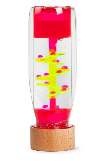 Botella sensorial - MOVE - Espiral Rosa