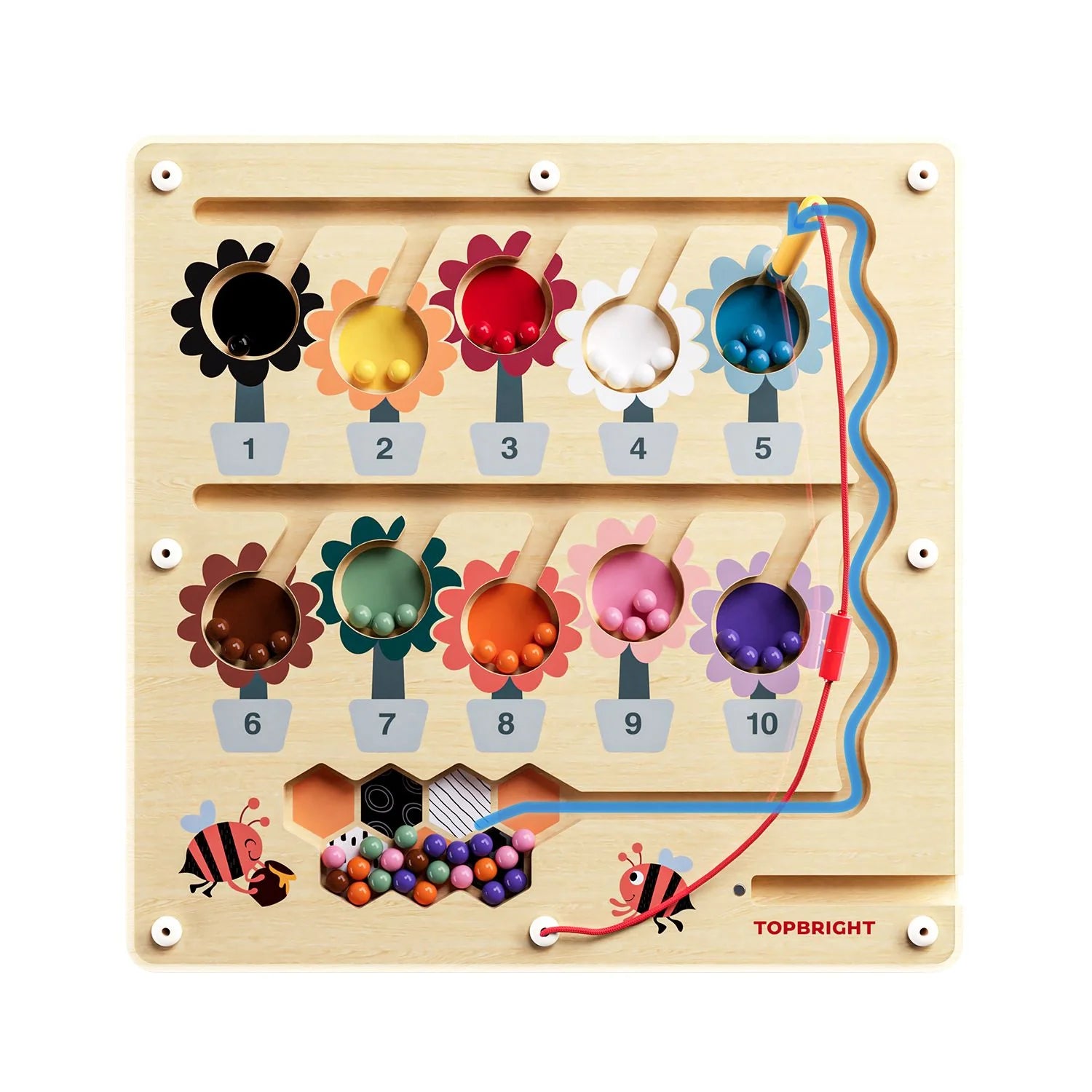 Laberinto Magnético - Flores y abejas