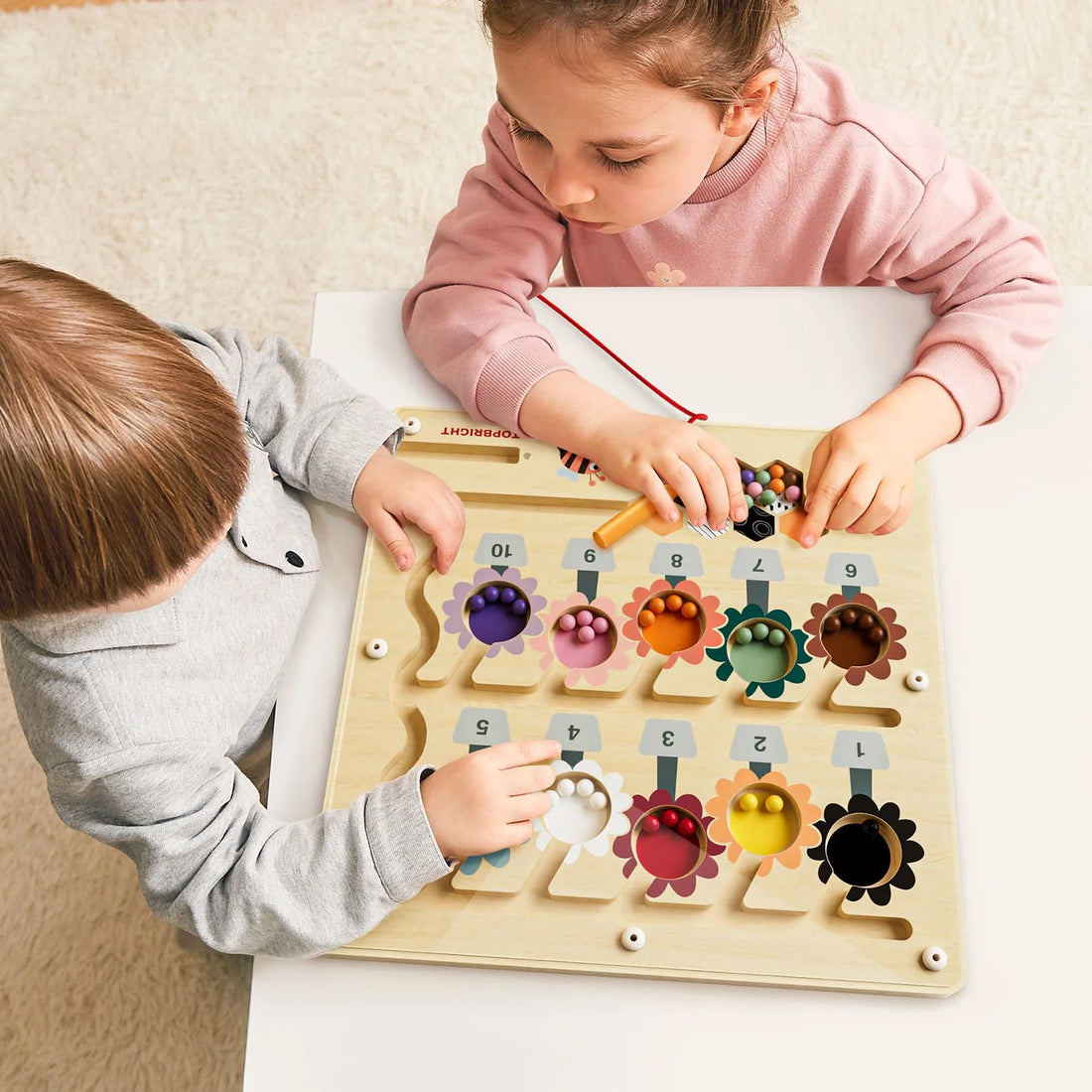 Laberinto Magnético - Flores y abejas