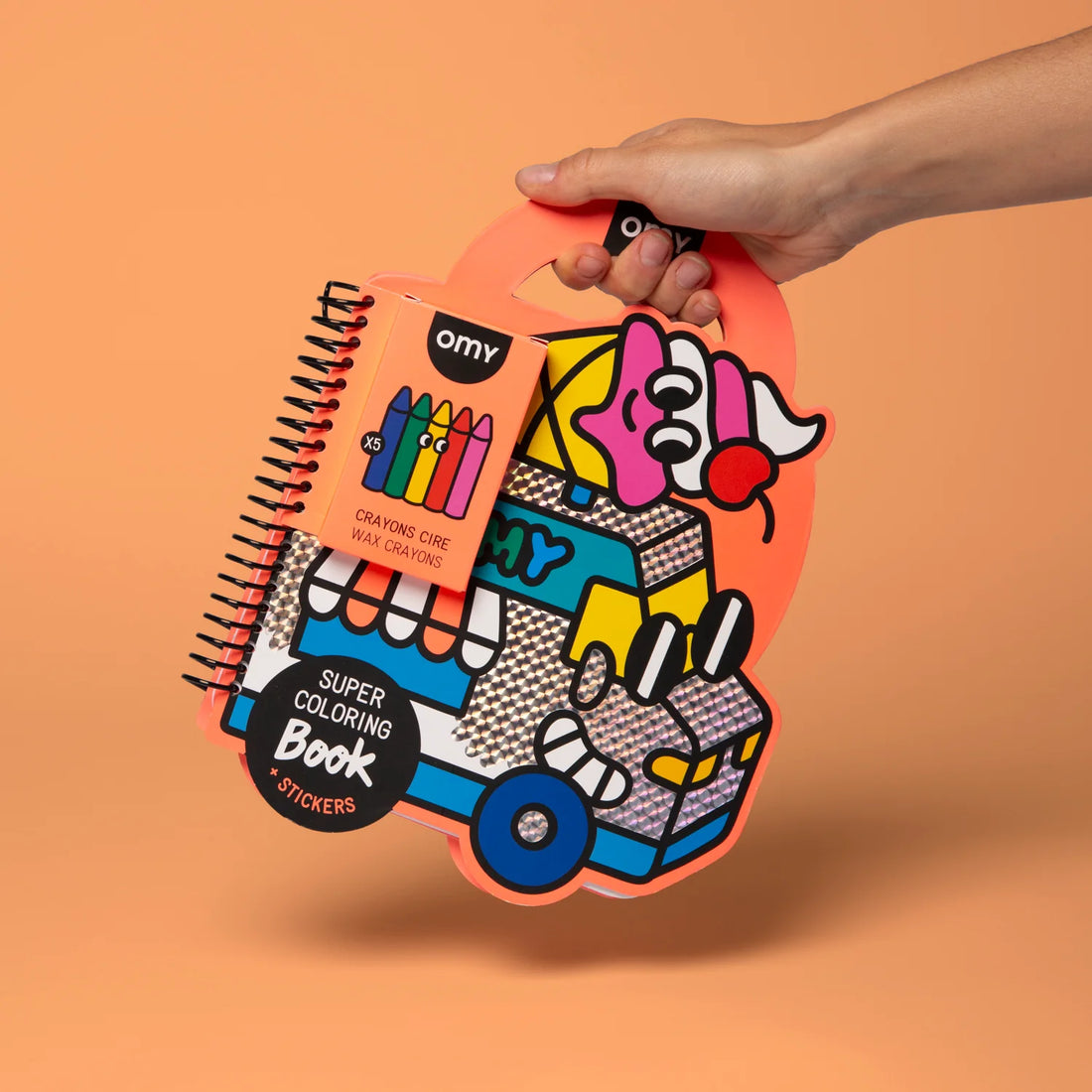 Libro para colorear + Pegatinas - Camión helados