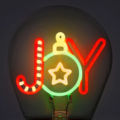 Lámparas de mesa con forma de bombilla de Navidad