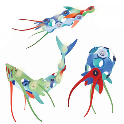 Clixo - Ocean Creatures Pack (24 pcs) - 🔥Brillan en la oscuridad🔥