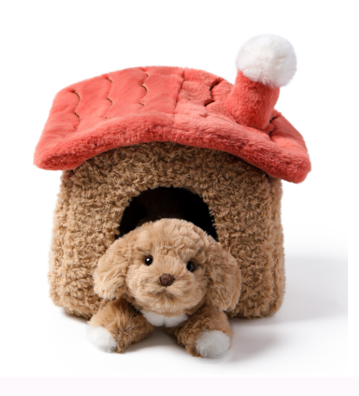 Cachorro con casa – Peluche térmico con bolsa aromática