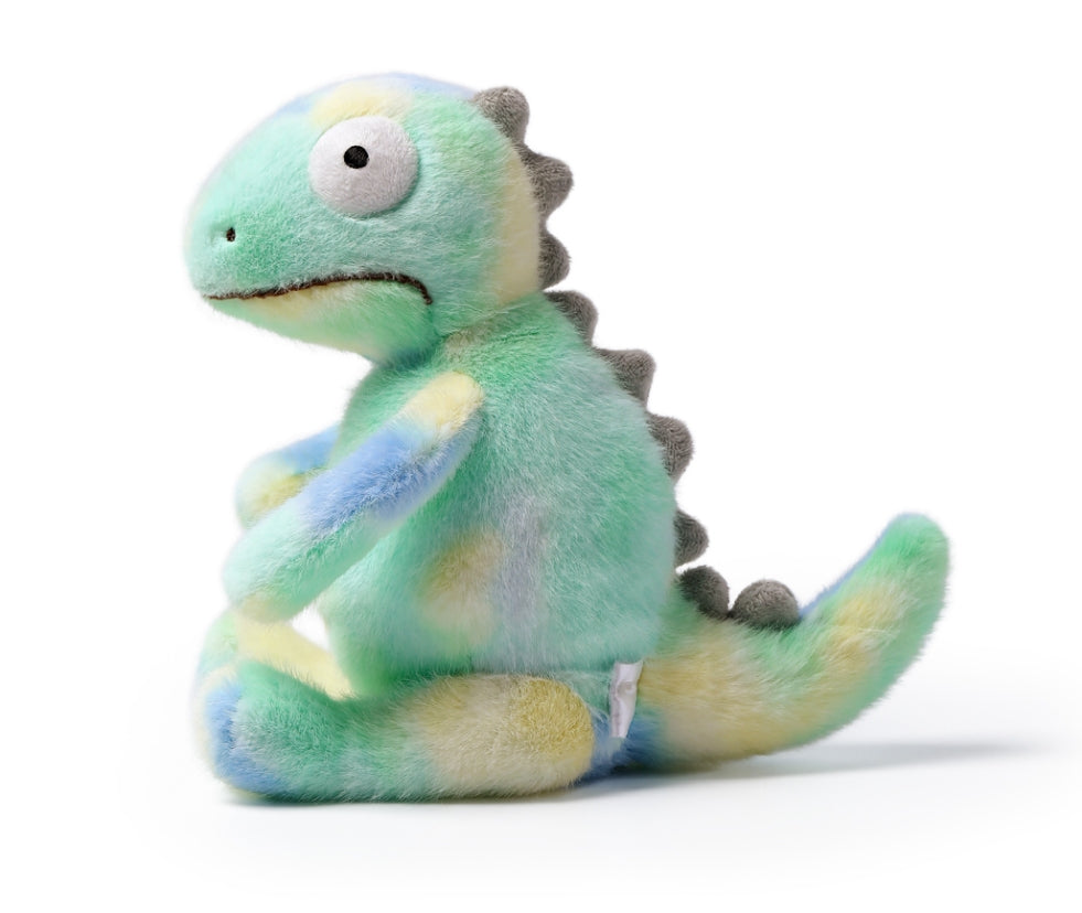 Peluche térmico con bolsa aromática - Camaleón Neon