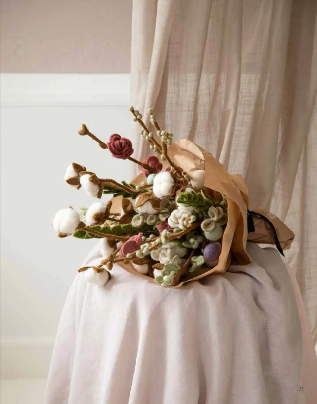 En papel craft - Interior azul