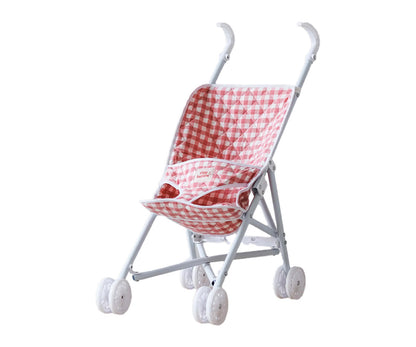 Cochecito para Muñecas - Cuadros Rosas