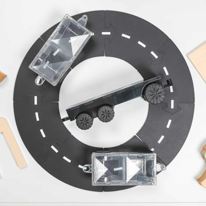 Connetix Bloques magnéticos - Rainbow - Pack Transportes - 50 piezas (EXTENSIÓN)