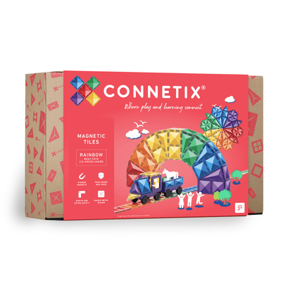 Connetix Bloques magnéticos - Rainbow- Mega pack 212 piezas
