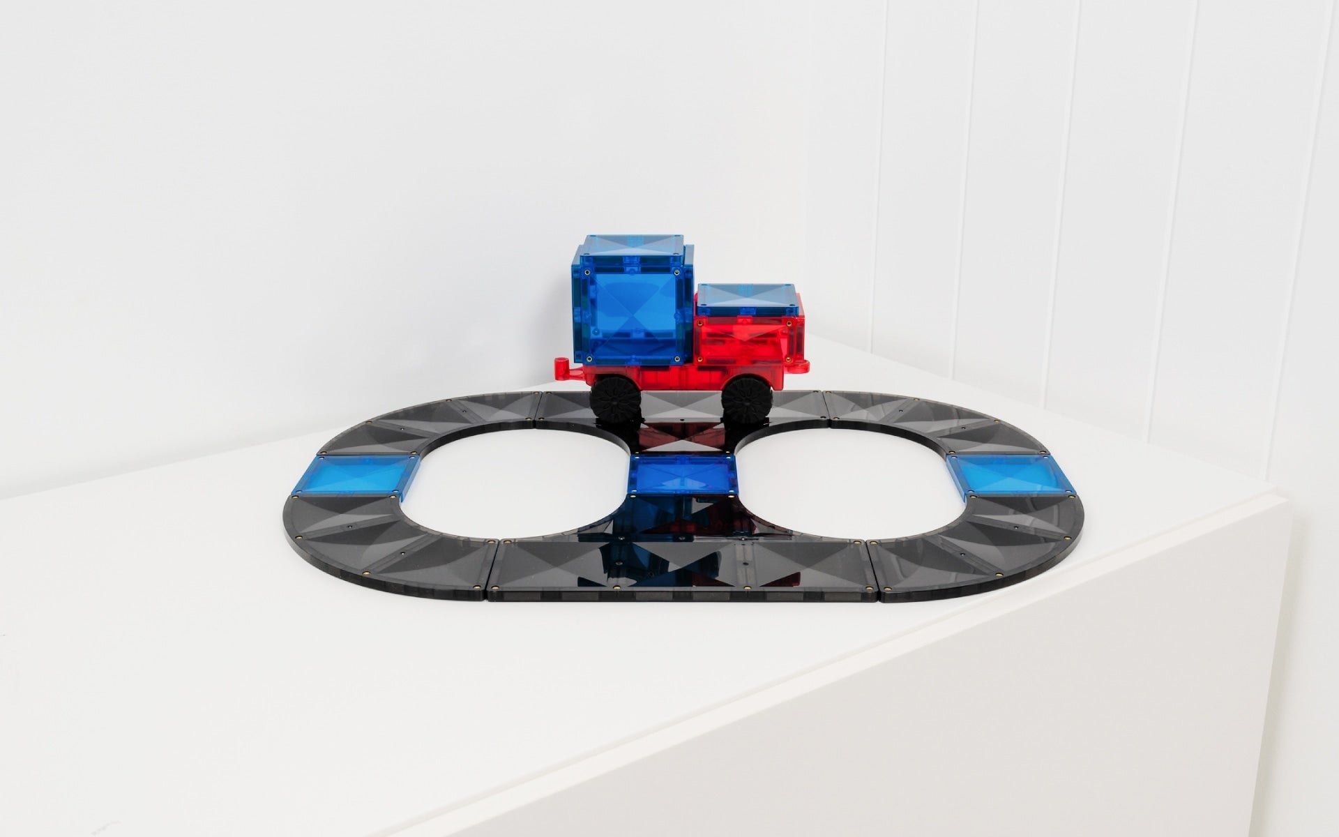 Connetix Bloques magnéticos - Rampas e Intersecciones - 16 pcs (EXTENSIÓN)