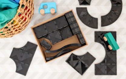 Connetix Bloques magnéticos - Pack carretera - 48 piezas (EXTENSIÓN)