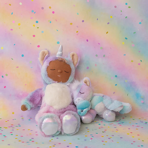 Peluche bebé dormilón - Dozy Dinkums -  EDICIÓN LIMITADA Unicorn Stardust Rainbow