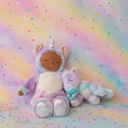 Peluche bebé dormilón - Dozy Dinkums -  EDICIÓN LIMITADA Unicorn Stardust Rainbow
