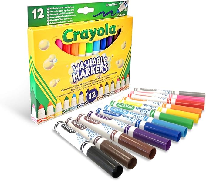 Rotuladores súper lavables maxi punta (12ud.)
