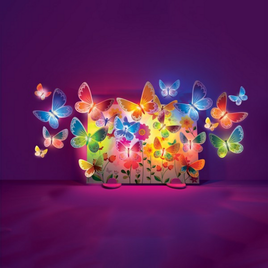 Crea Mariposas brillantes en 3D