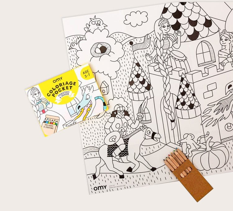 Pocket Poster - Princesas y Dragones