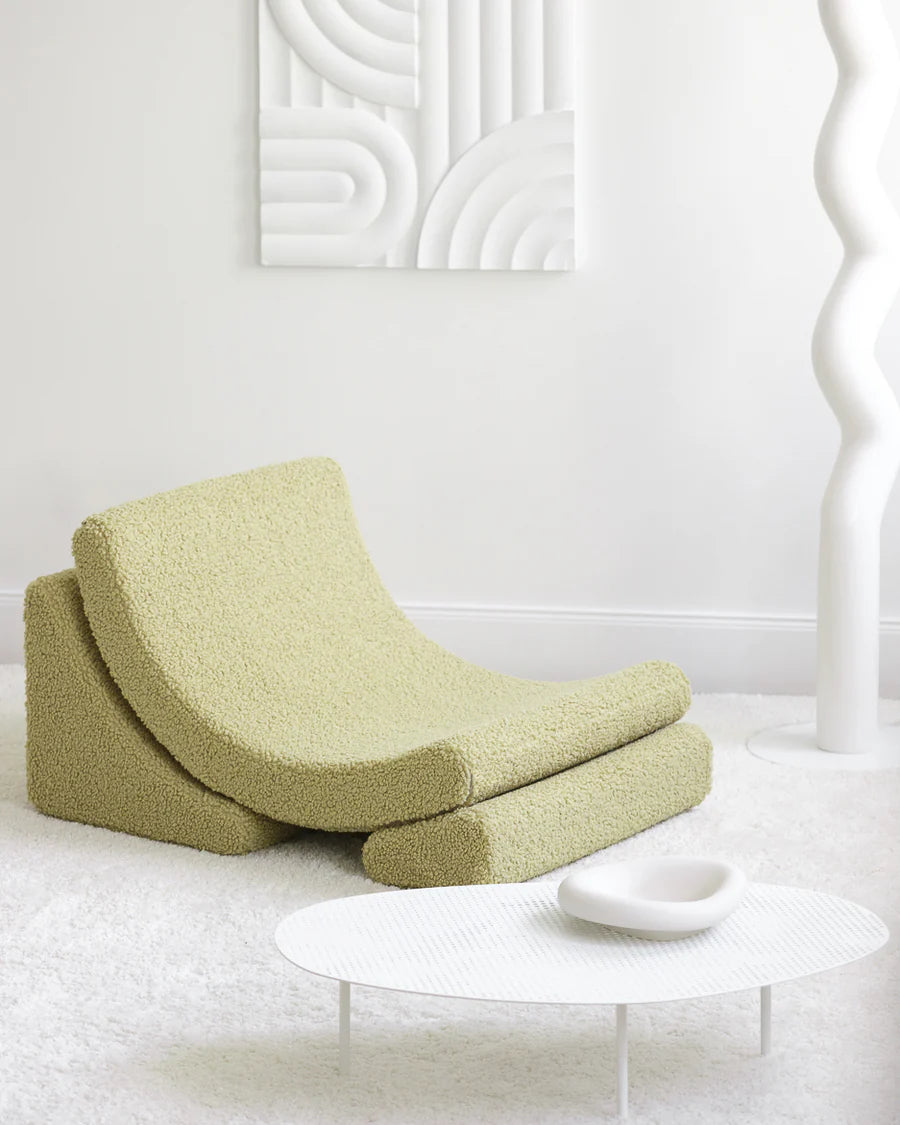 Moon chair - Teddy - Matcha