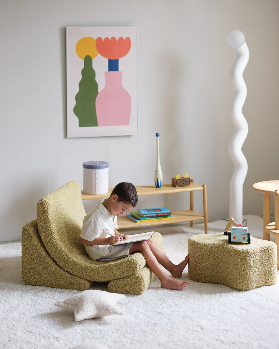 Moon chair - Teddy - Matcha
