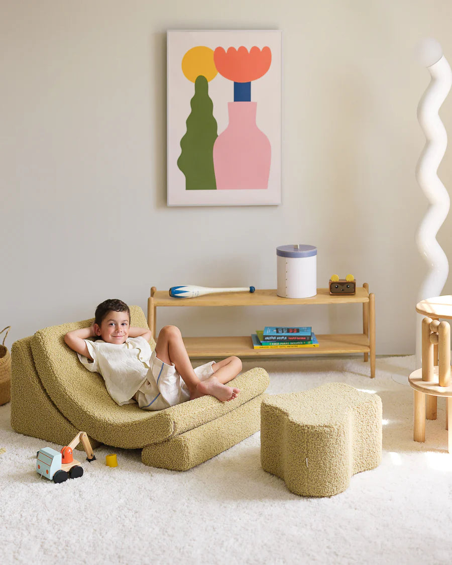 Moon chair - Teddy - Matcha