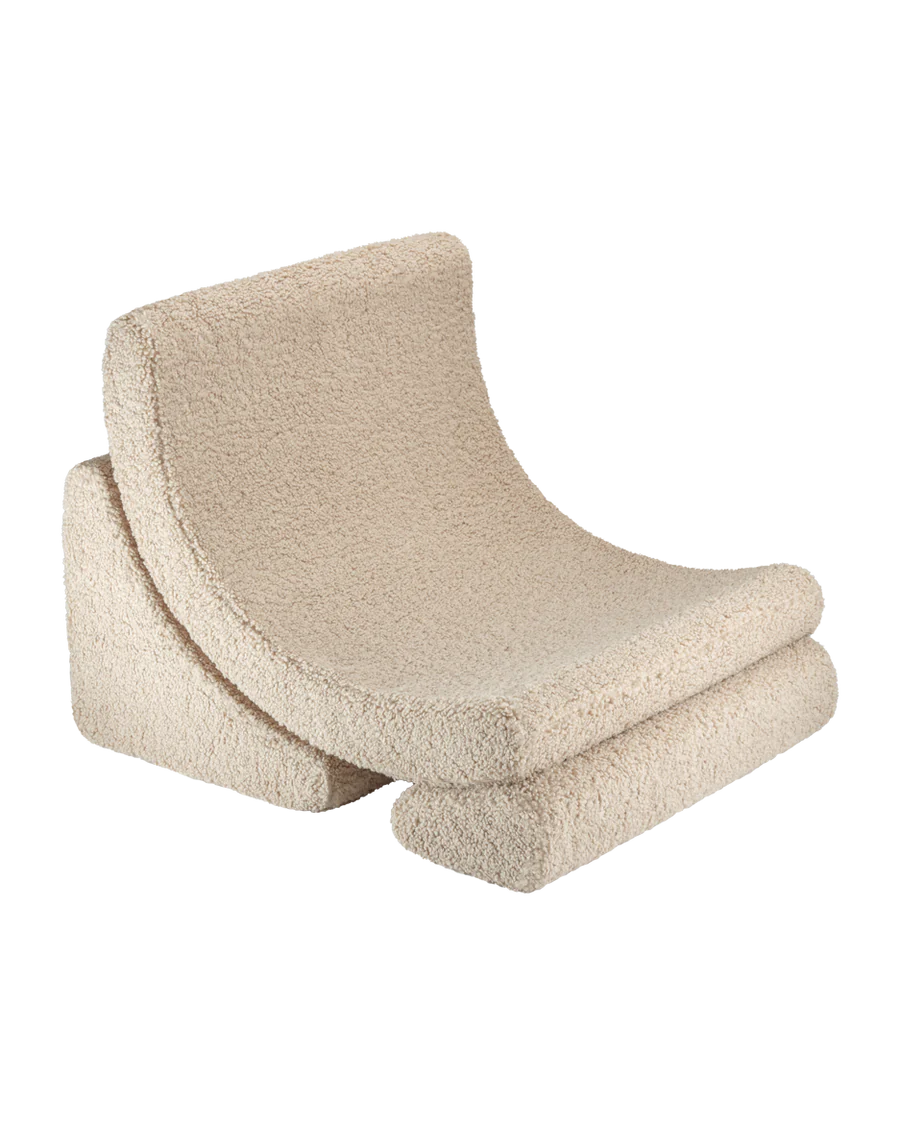 Moon chair - Teddy - Biscuit