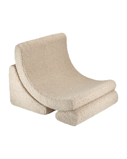Moon chair - Teddy - Biscuit