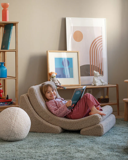 Moon chair - Teddy - Biscuit