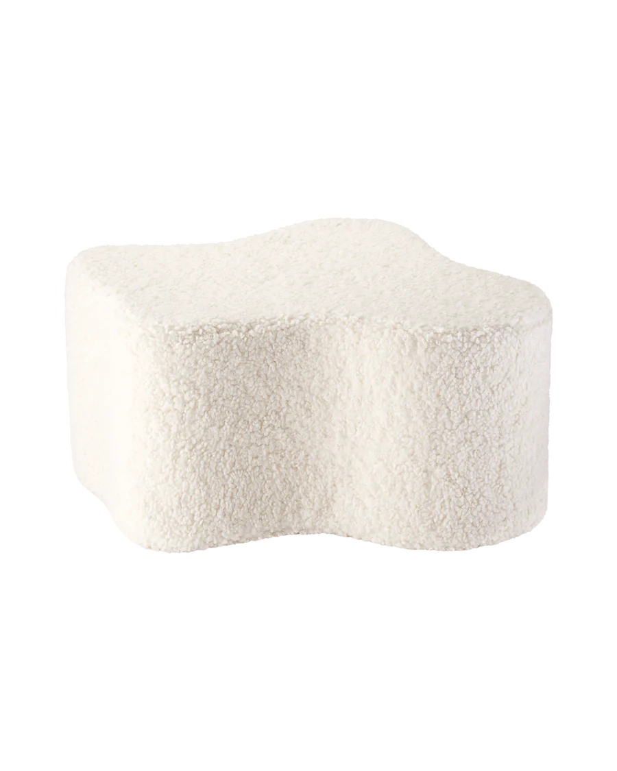 Cloud Pouffe - Teddy - Cream white