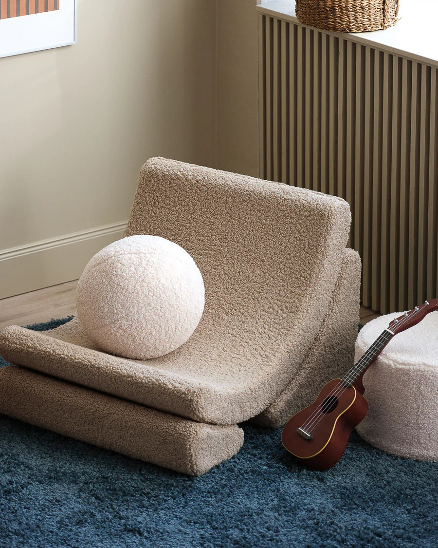 Moon chair - Teddy - Biscuit
